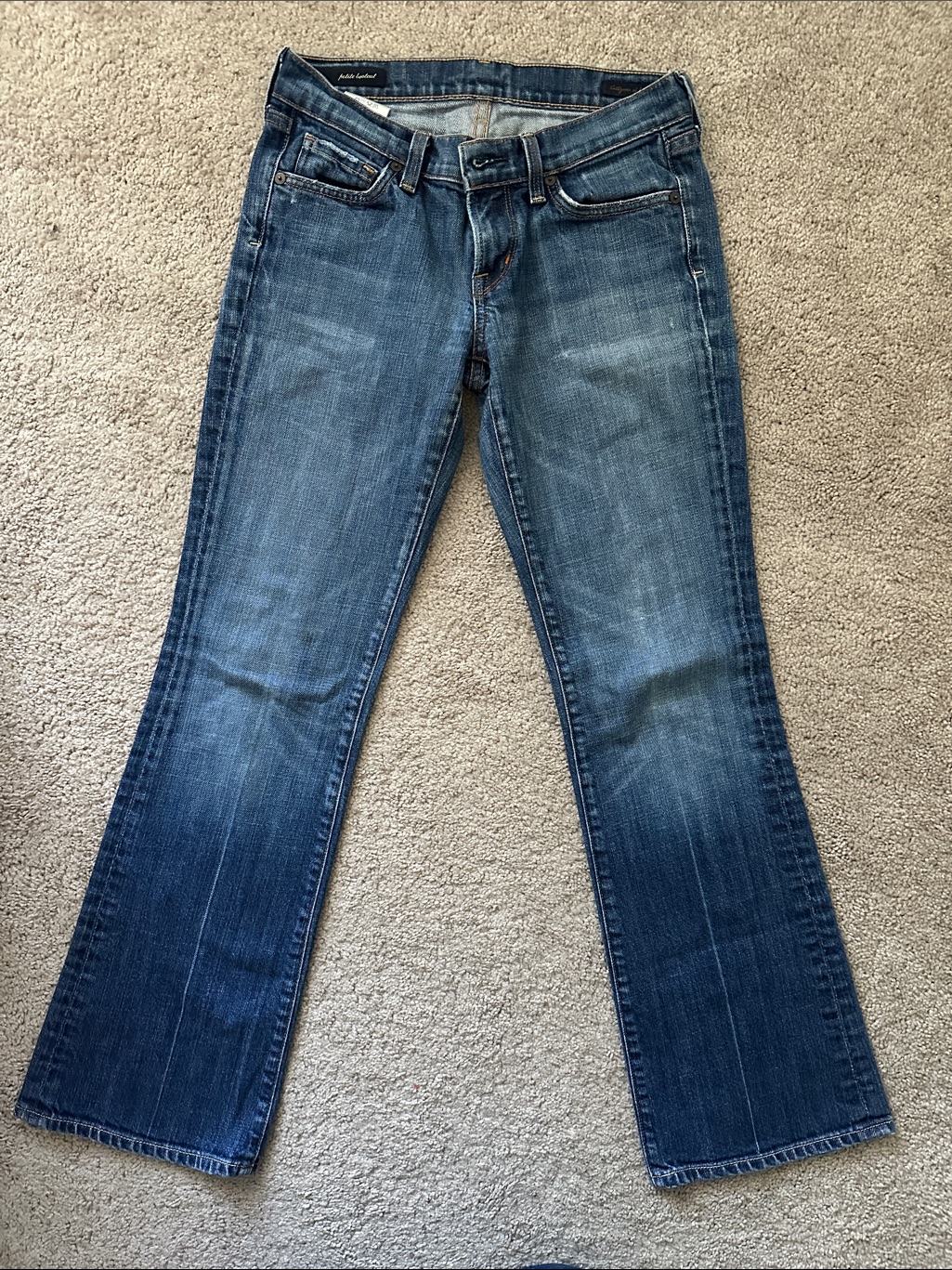 Citizens Of Humanity Dita Petite Medium Blue Bootcut Jeans